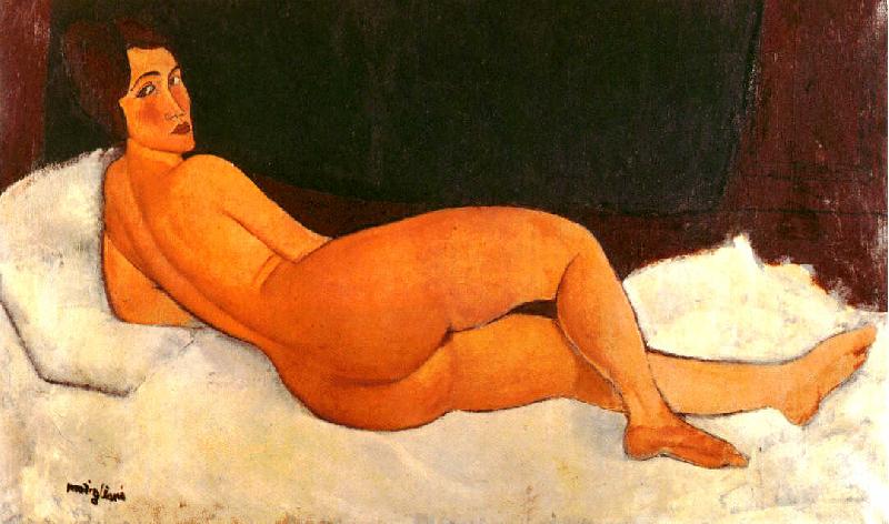 Amedeo Modigliani Nude, Looking Over Her Right Shoulder